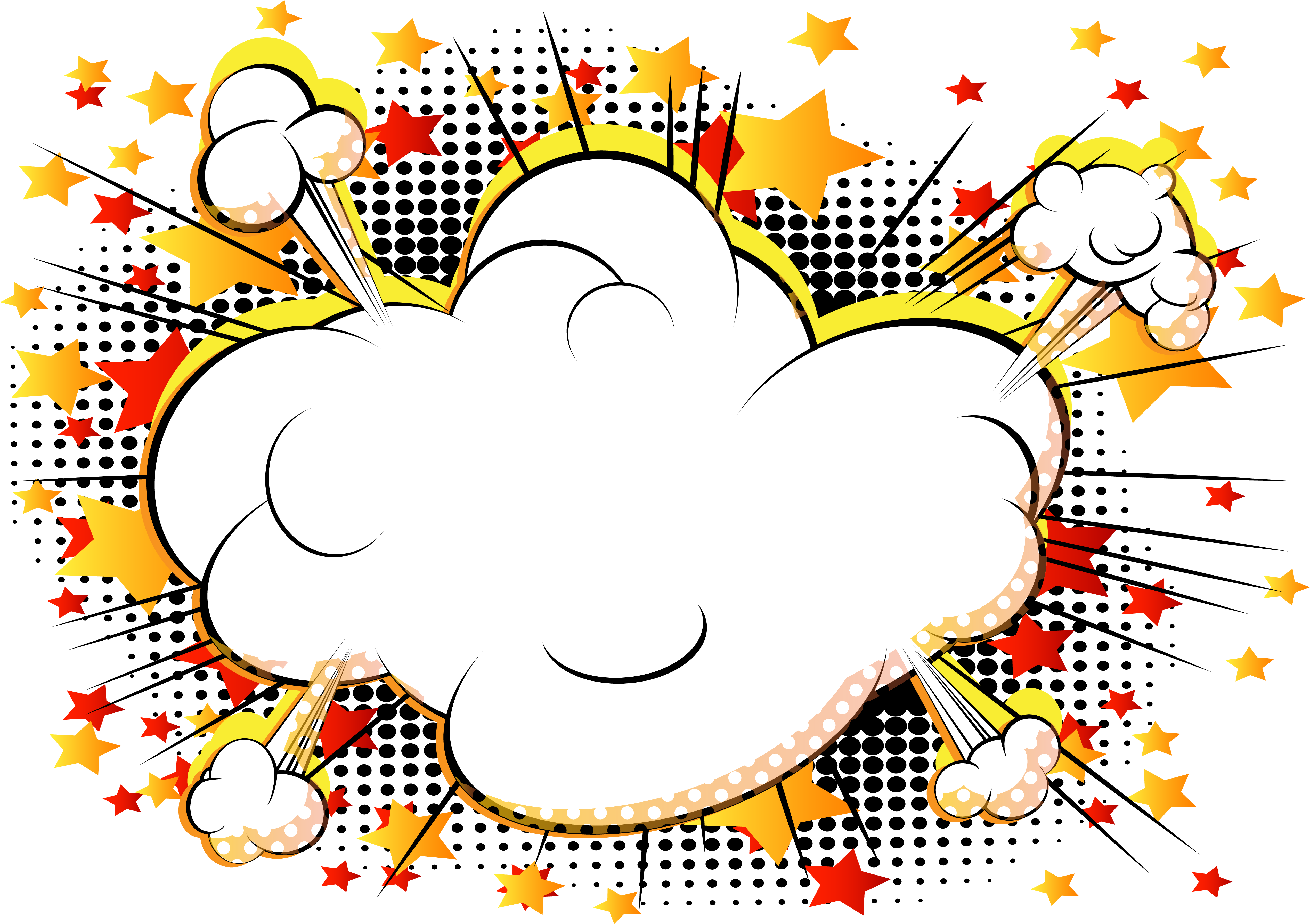 Transparent Clouds Comic Book - Comic Book Png (5079x3582), Png Download