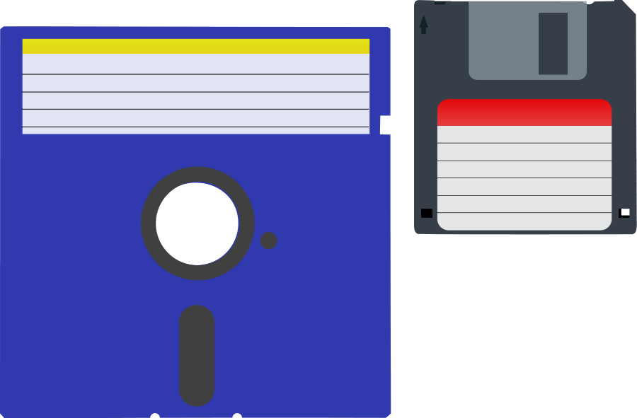 Floppy Disks Clipart Png For Web (900x591), Png Download
