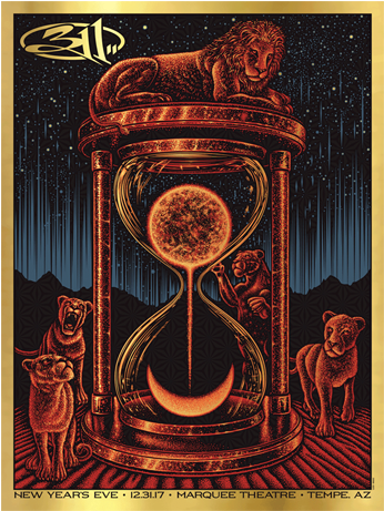 Nye '17 Poster - 311 2017 Tour Chicago Poster (400x500), Png Download