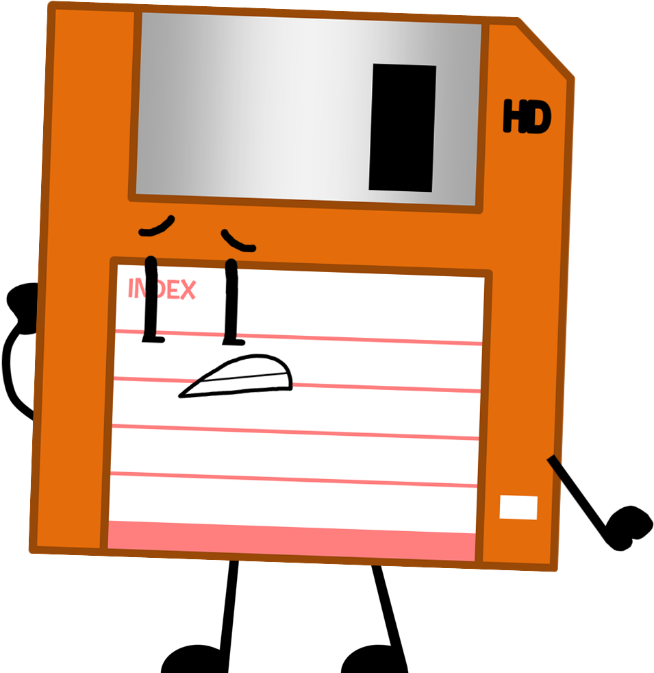 Floppy Disk Pose - Bfdi Cassette (996x982), Png Download
