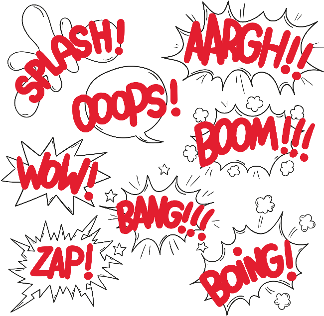 Comic Explosion Cloud Dialog Background Red Ftestickers - Comics (700x673), Png Download
