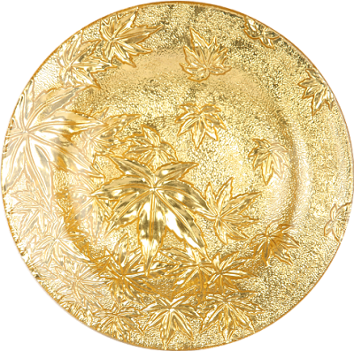 Gold Plate - Circle (400x397), Png Download