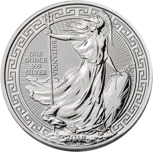 1 Oz Silver Britannia Oriental Border - Oriental Border Britannia (570x570), Png Download