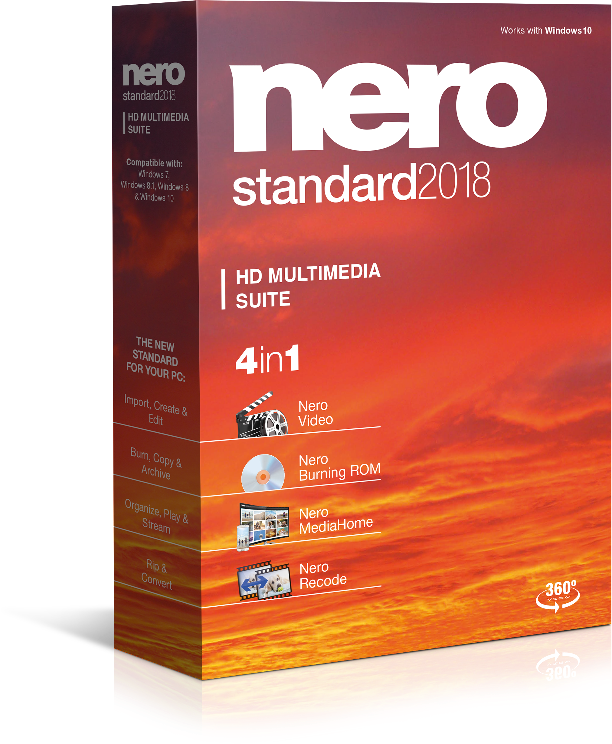 From The Manufacturer - Nero Standard 2018 - Lifetime For 1 Device 10170105 (2554x3246), Png Download