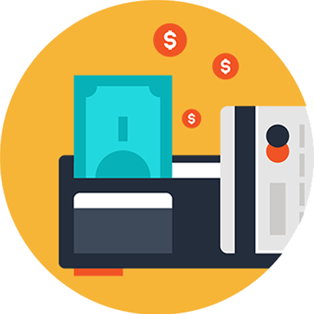 Make A Payment - Circle (442x442), Png Download