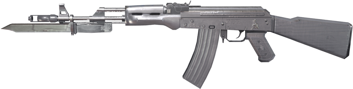 Ak47 Knife U-silver - L86 Lsw Perfect Silver (1236x616), Png Download