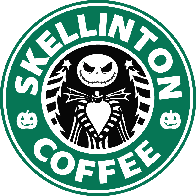 Skellington Coffee Nightmare Before Christmas Starbucks - Jack Skellington Coffee (820x820), Png Download