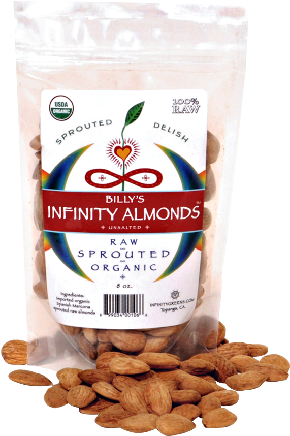 Infinity Sprouted Almonds - Infinity Greens Powder 350ml Powder By Billy's Infinity (927x933), Png Download