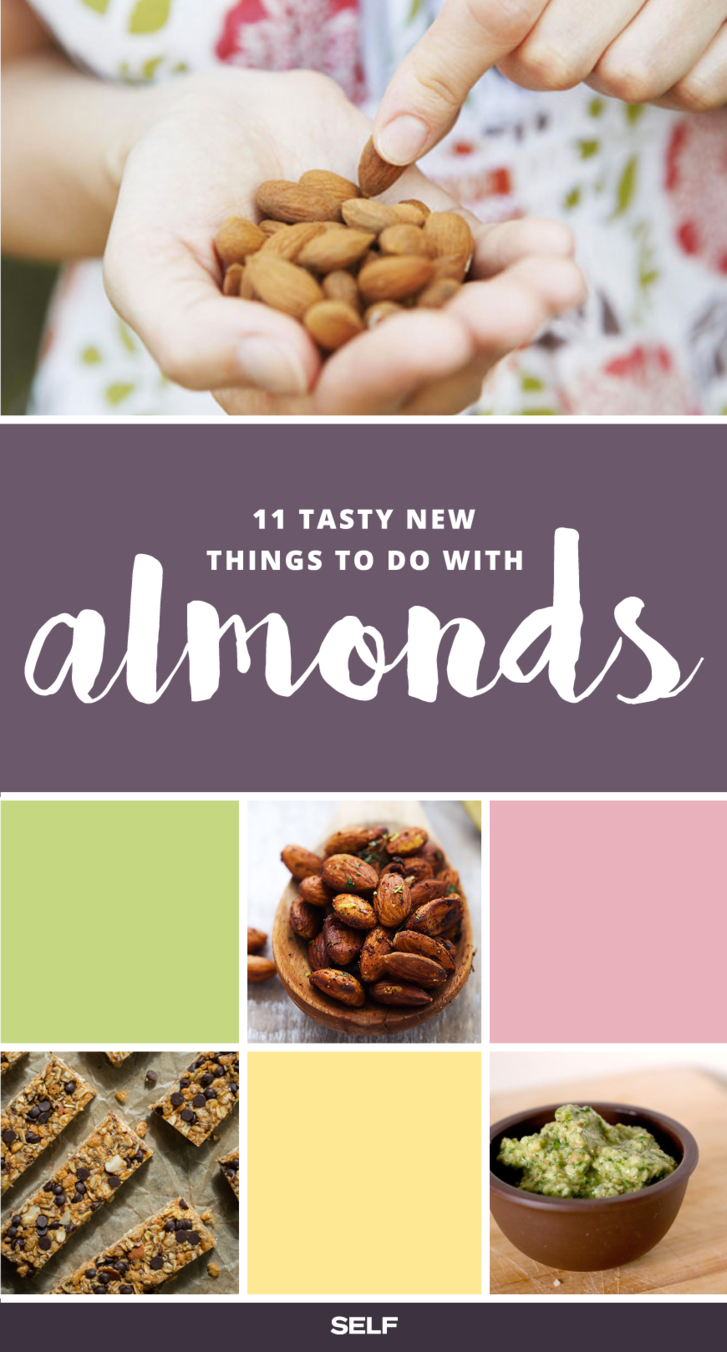 11 Tasty New Things To Do With Almonds - Words (727x1352), Png Download