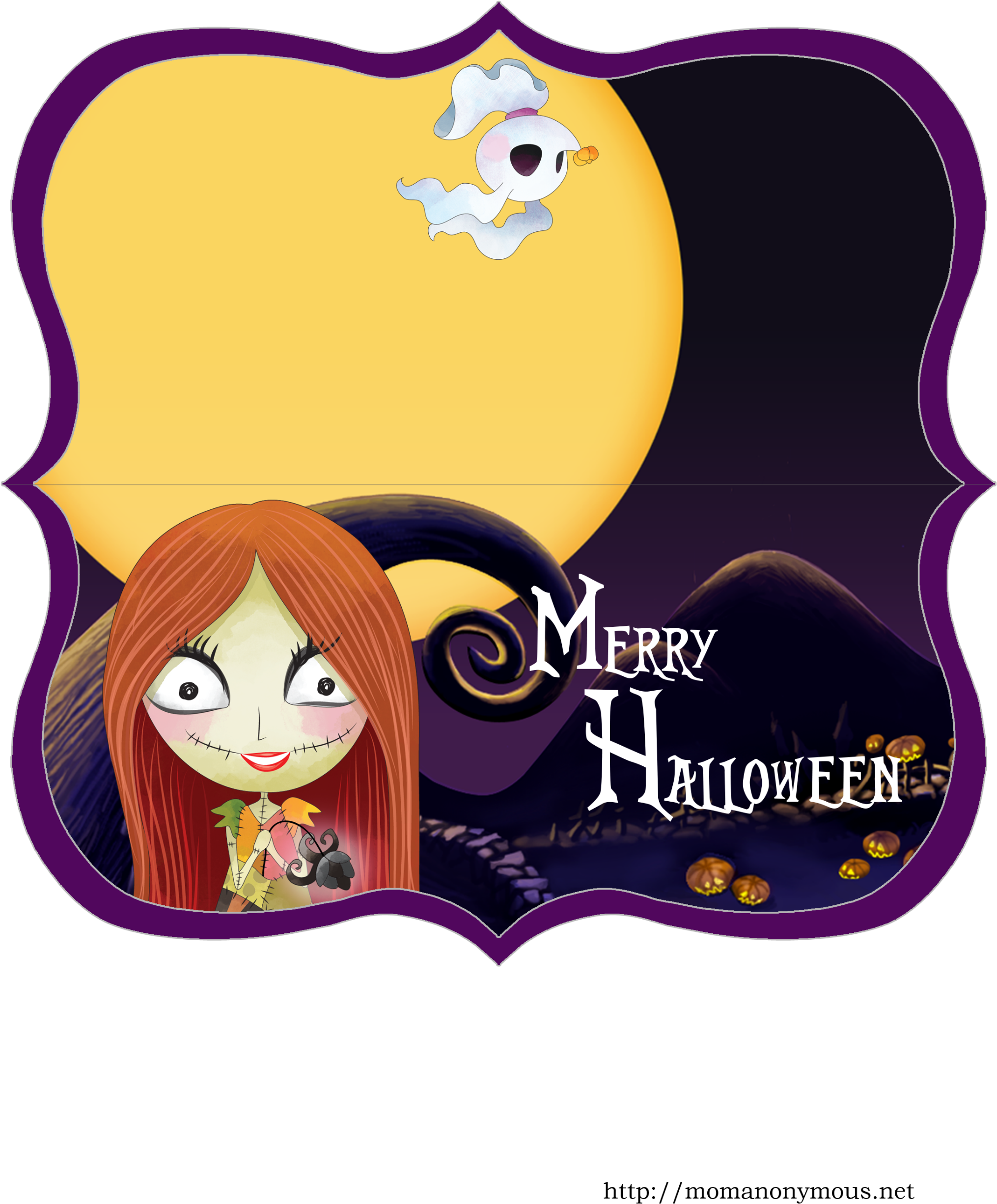 A True Classic Beloved By Many, These Exclusive Printables - Jack Skellington Halloween Candies Bag (2382x3082), Png Download
