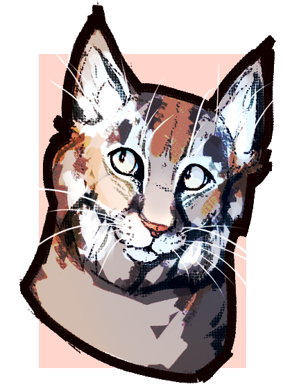 Simple Bobcat Bustc - May 22 (409x565), Png Download