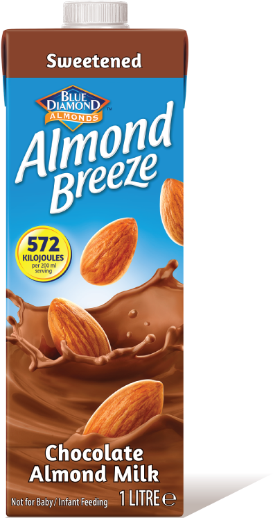 Almond Breeze Almond Milk Sweetened Chocolate - Almond Breeze Chocolate Almondmilk 64oz (1650x1100), Png Download