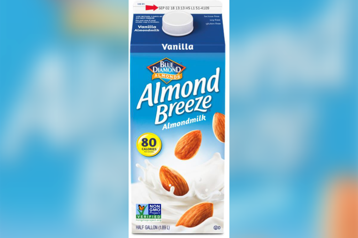Almond Breeze - Blue Diamond Almond Breeze Almondmilk, Vanilla - 64 (735x490), Png Download