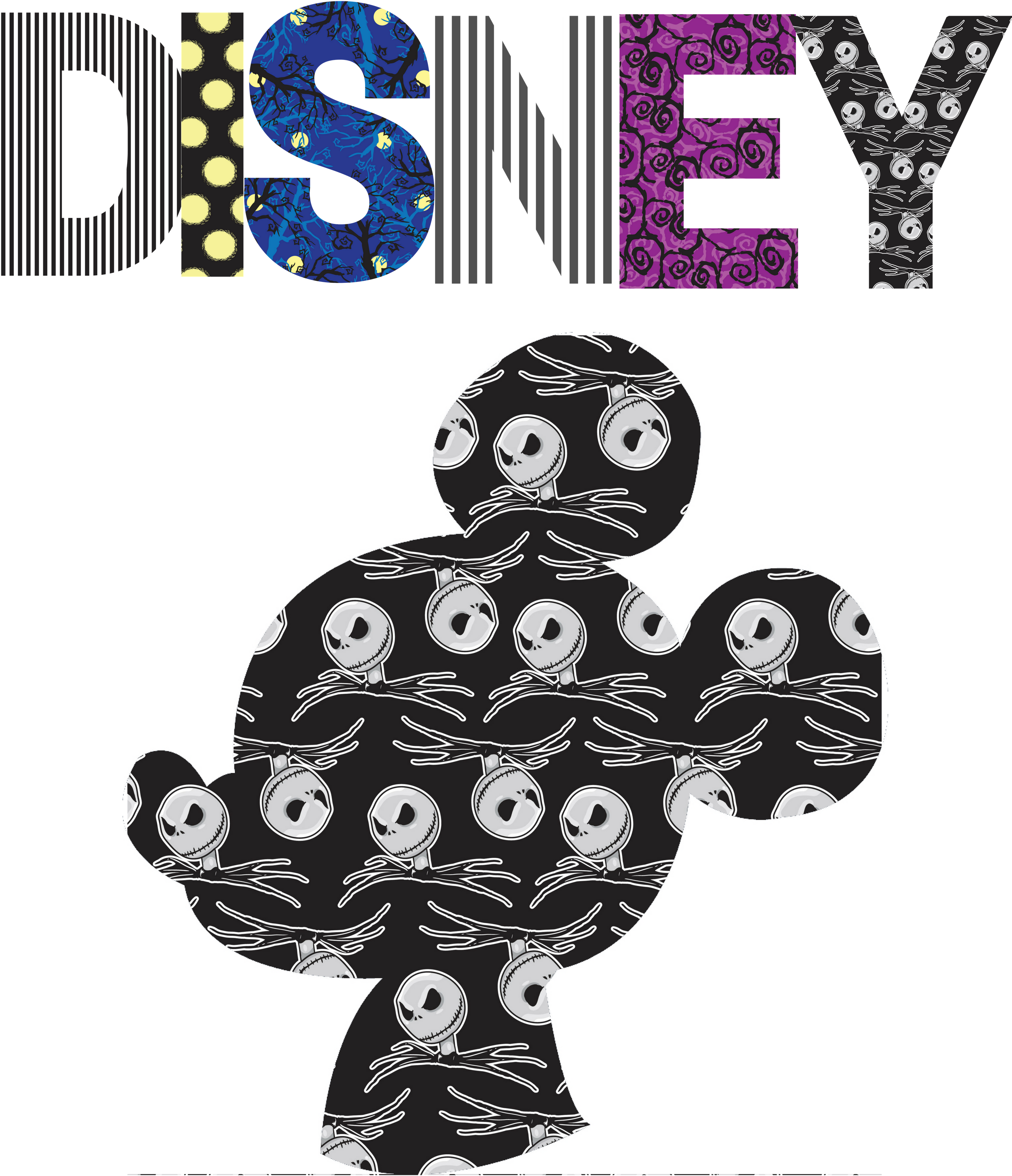 Designed Free Disney File For Shirts Nightmare Before - The Nightmare Before Christmas (3072x3840), Png Download