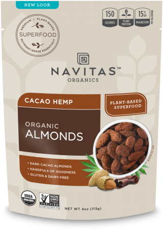 Navitas Organics - Organic Superfood Cacao Hemp Almonds (560x560), Png Download