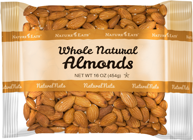 Almonds Whole Natural - Heb Honey Toasted Pecans (700x700), Png Download