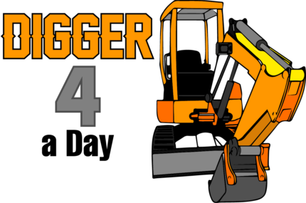 Clipart Free Library Bobcat Clipart Digger - Excavator (430x285), Png Download