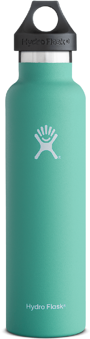 Hydroflask 24 Oz Standard Mouth Insulated Water Bottle - Mint Hydro Flask 24 Oz (804x1262), Png Download