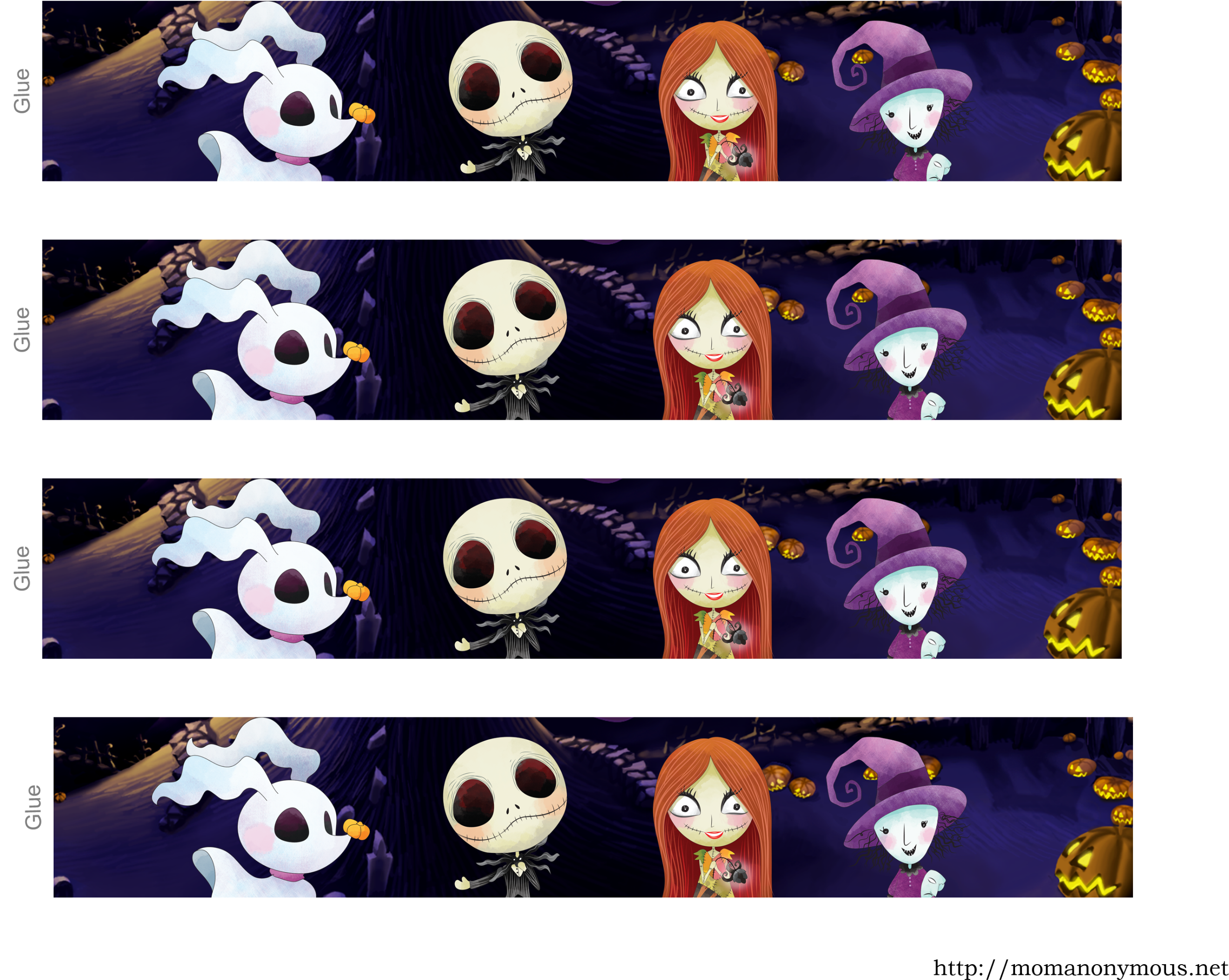 Nightmare Before Christmas Water Bottle Labels - Nightmare Before Christmas Labels (3082x2382), Png Download