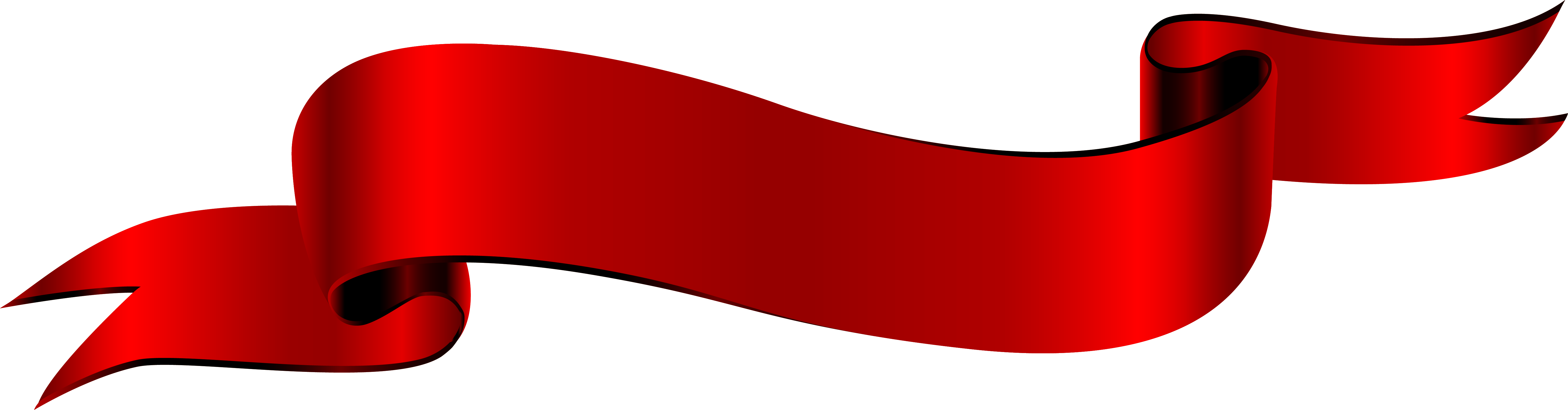 Antique Banner Png - Transparent Red Ribbon Banner (6086x1591), Png Download
