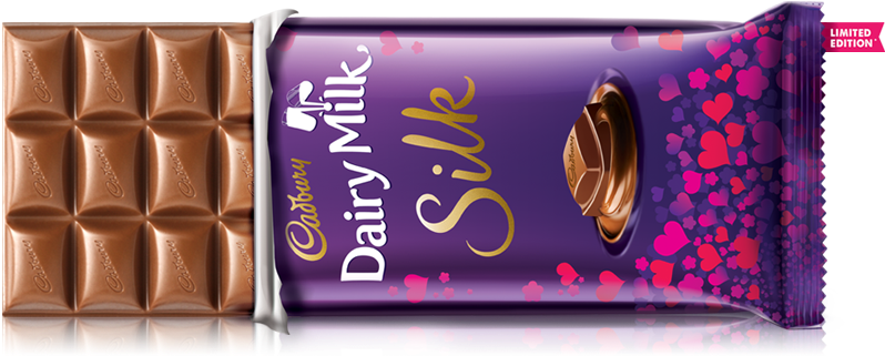 The Choices Are The Original Dairy Milk Silk, Dairy - Dairy Milk Silk Bar (797x340), Png Download
