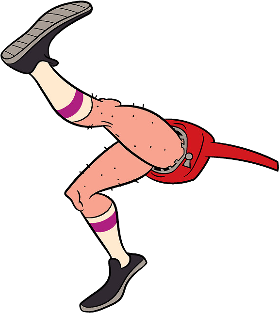 Bb Legs - Uncle Grandpa Without Belly Bag (640x684), Png Download