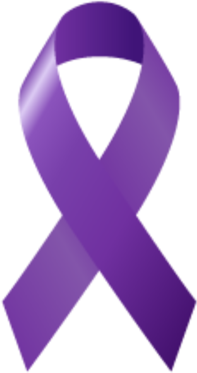 Click On The Purple Ribbon Below To Download And Print - Domestic Violence Awareness Png (800x1198), Png Download