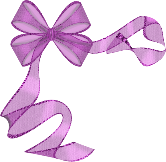 Laços & Fitas - Free Purple Ribbon Border (580x566), Png Download
