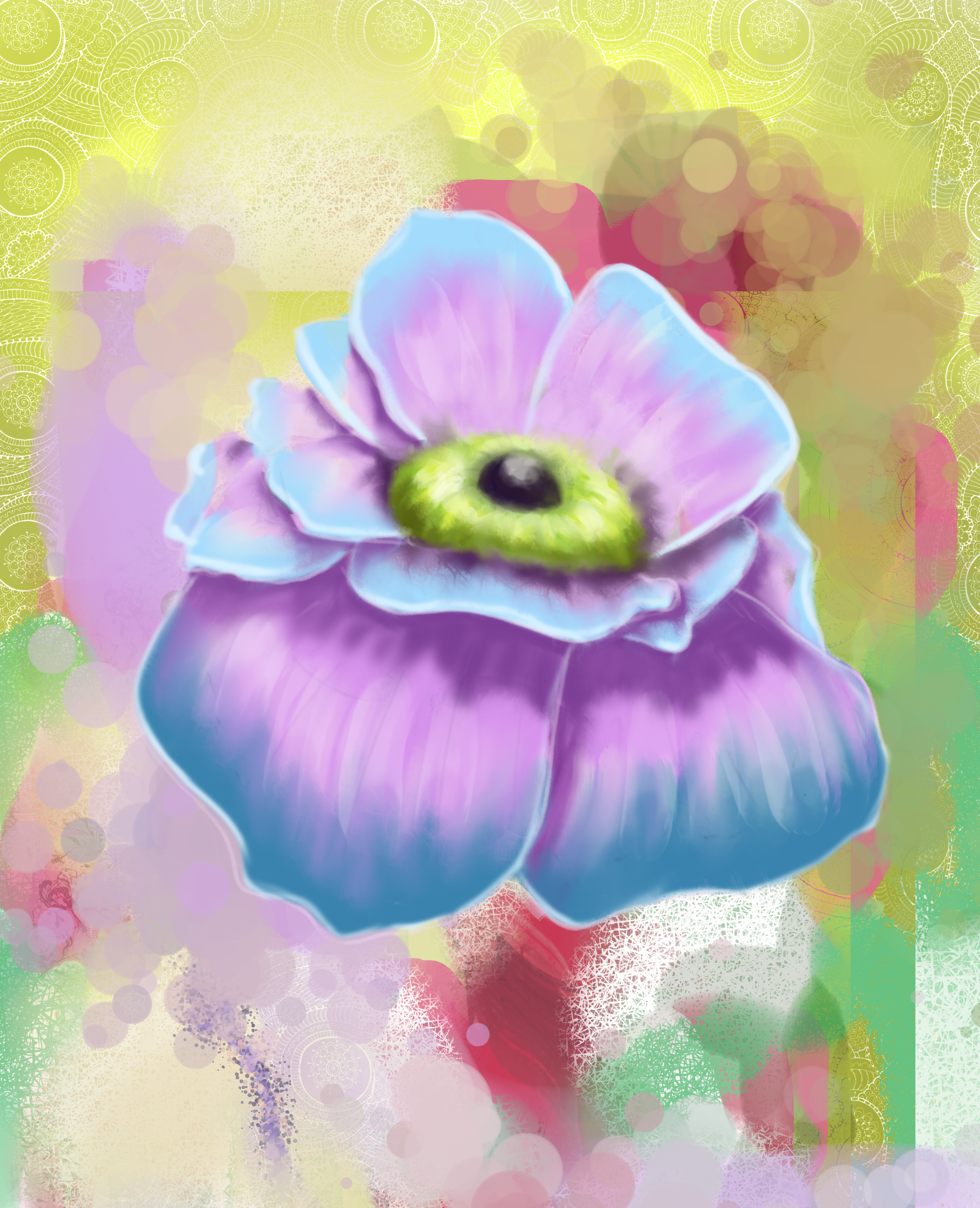 Geisha Flower - Petunia (2442x3011), Png Download