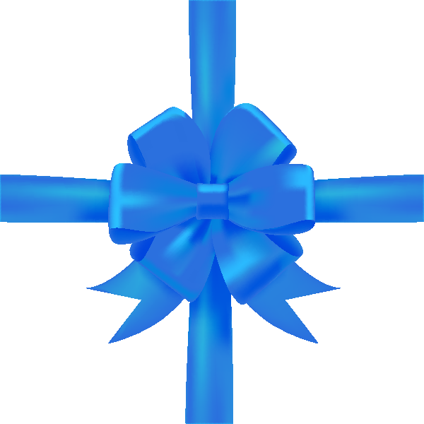 Blue And Purple Ribbon - Vector Graphics (600x600), Png Download