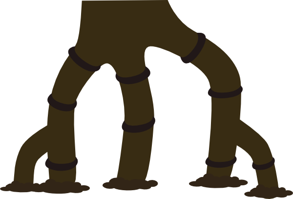 Firebog Legs Back Set Clipart Png For Web (600x407), Png Download