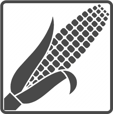 Elite Corn Hybrids - Corn Soybean Clipart Black And White (396x396), Png Download