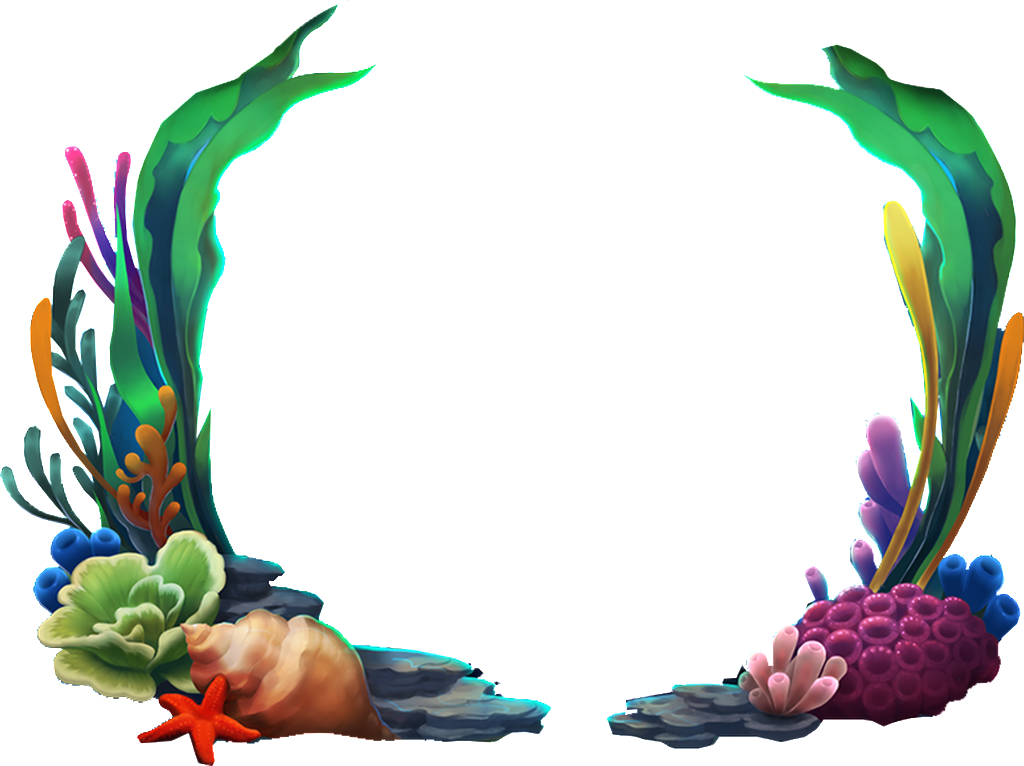 Este Gráficos Es Submarine Grass Transparent Sobre - 海草 邊框 (1024x766), Png Download