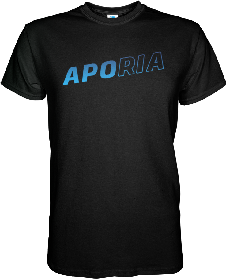 Aporia Black Gradient - Shirt (1000x1000), Png Download