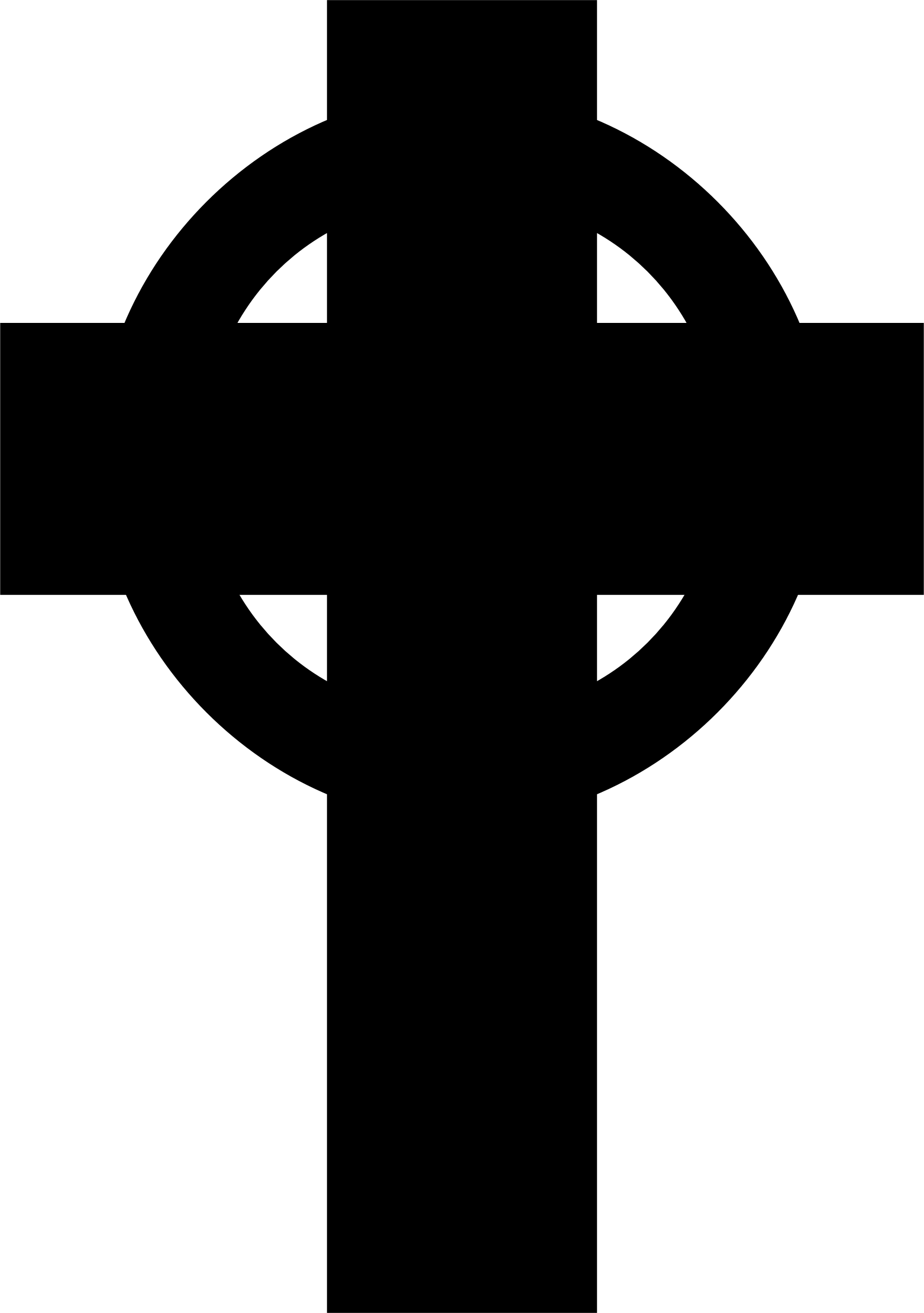 This Free Icons Png Design Of Simple Celtic Cross Silhouette (1562x2220), Png Download