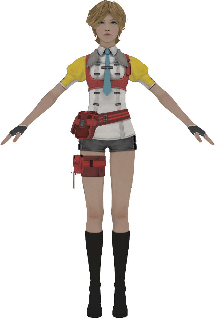 Final Fantasy Xiii 2 Alyssa Model - Video Game (717x1063), Png Download