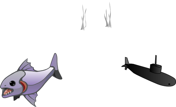 How To Set Use Prehistoric Looking Fish With Submarine (600x365), Png Download