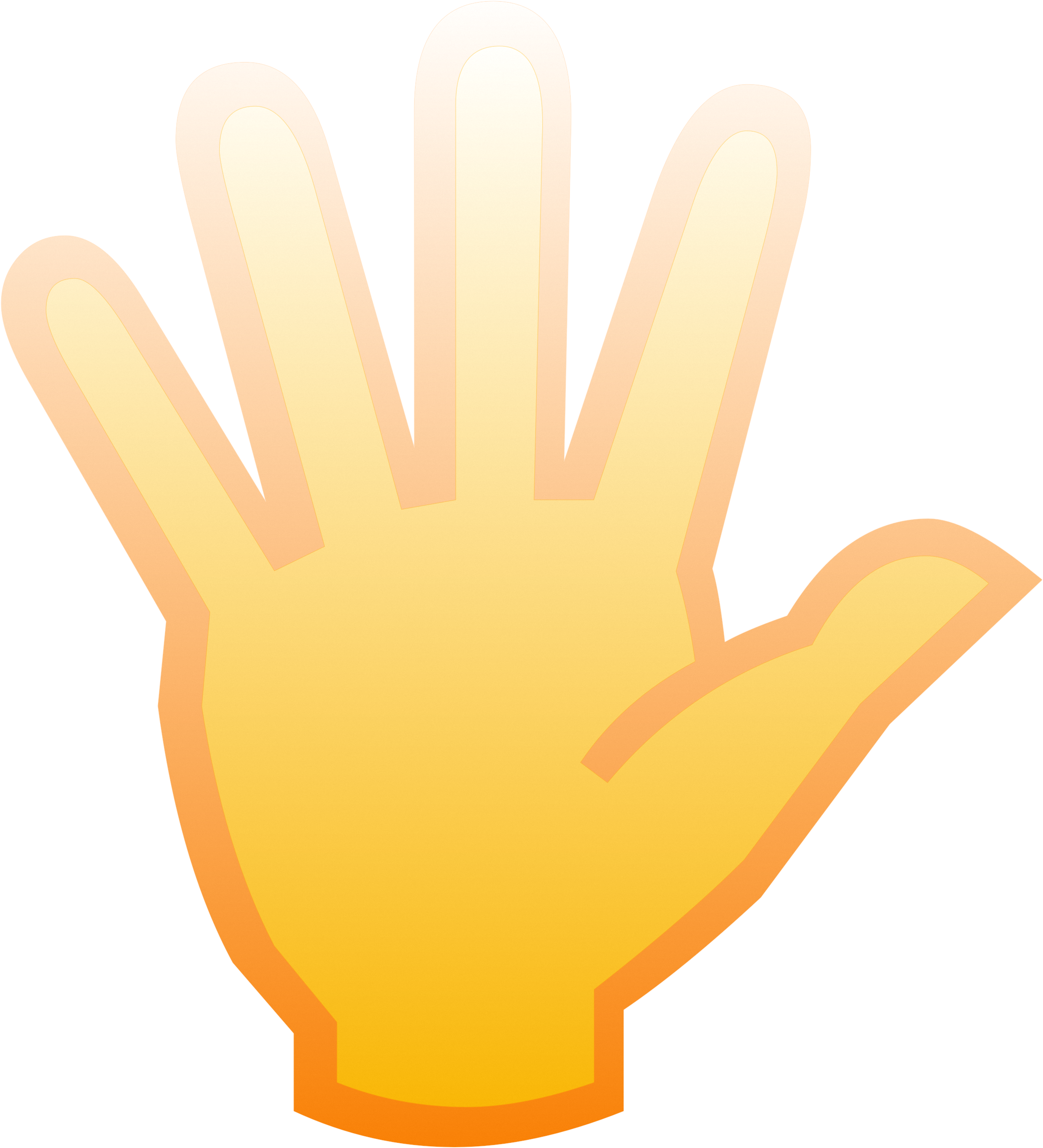 Hand Sign Stop Icon Finger 970875 - Icona Mano Hand Jpg (2485x2720), Png Download