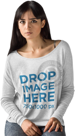 T Shirt Girls Model (640x480), Png Download