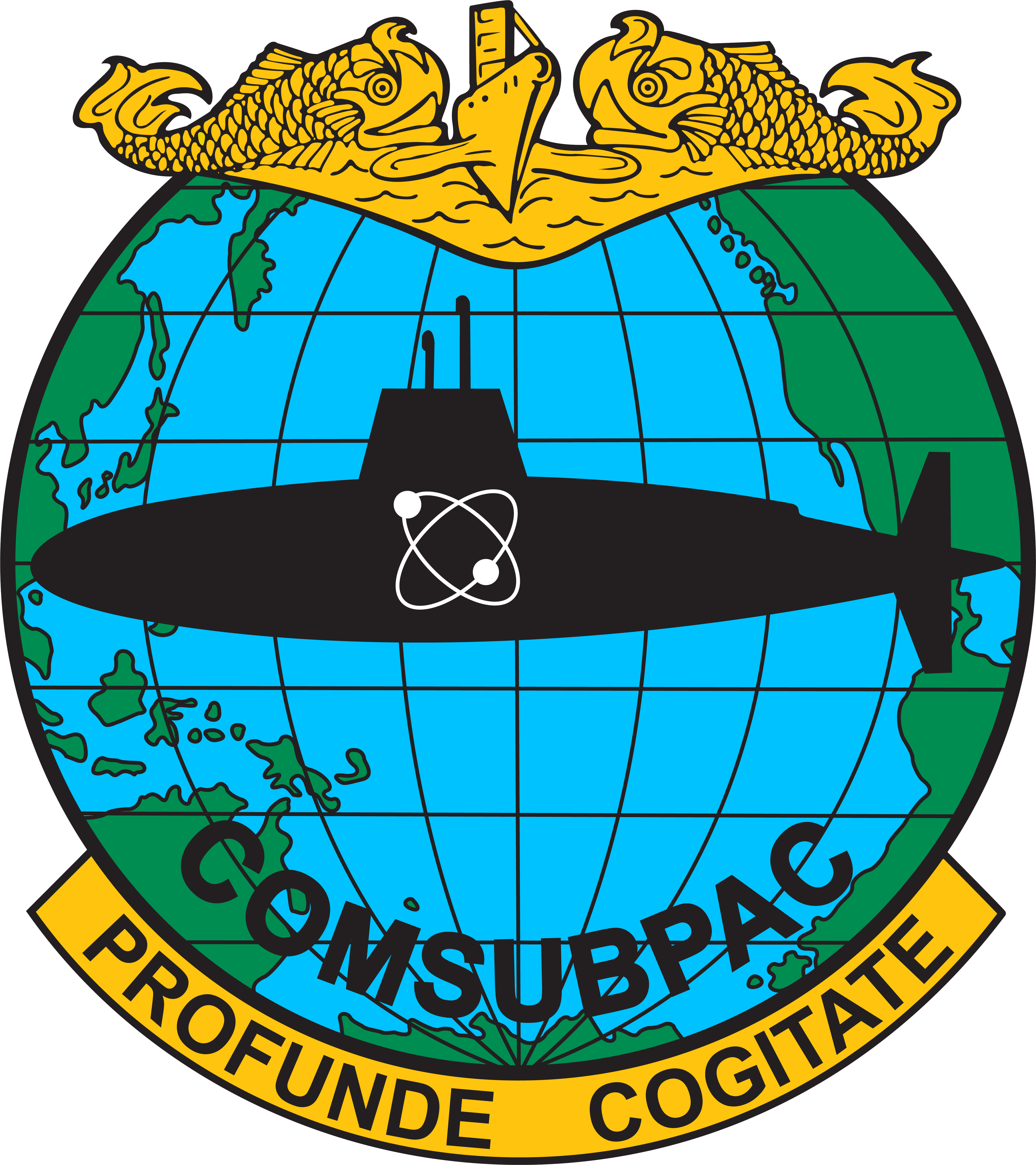 Subpac Seal - Submarine Force Pacific Logo (4534x5097), Png Download