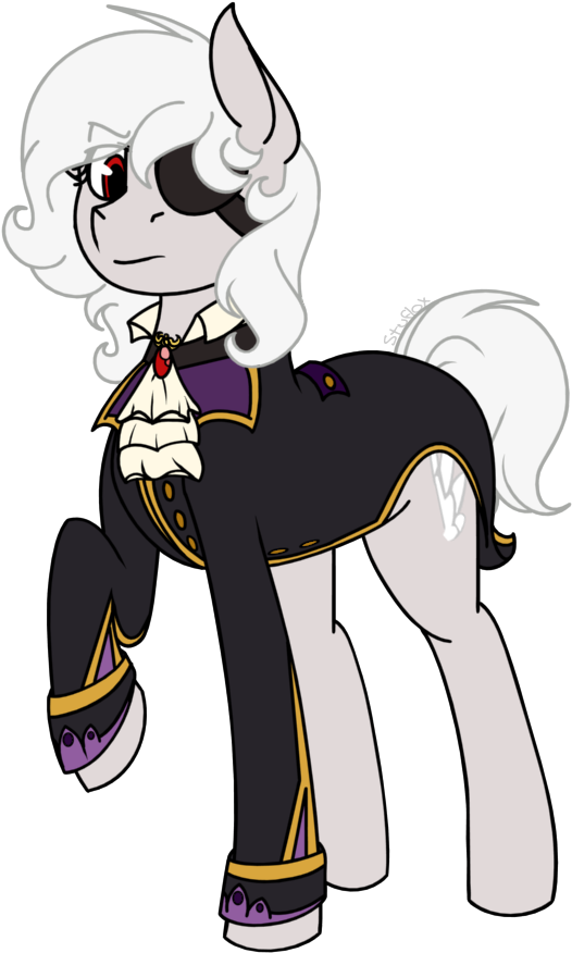 Stuflox, Clothes, Earth Pony, Eyepatch, Fancy, Female, - Cartoon (864x1080), Png Download