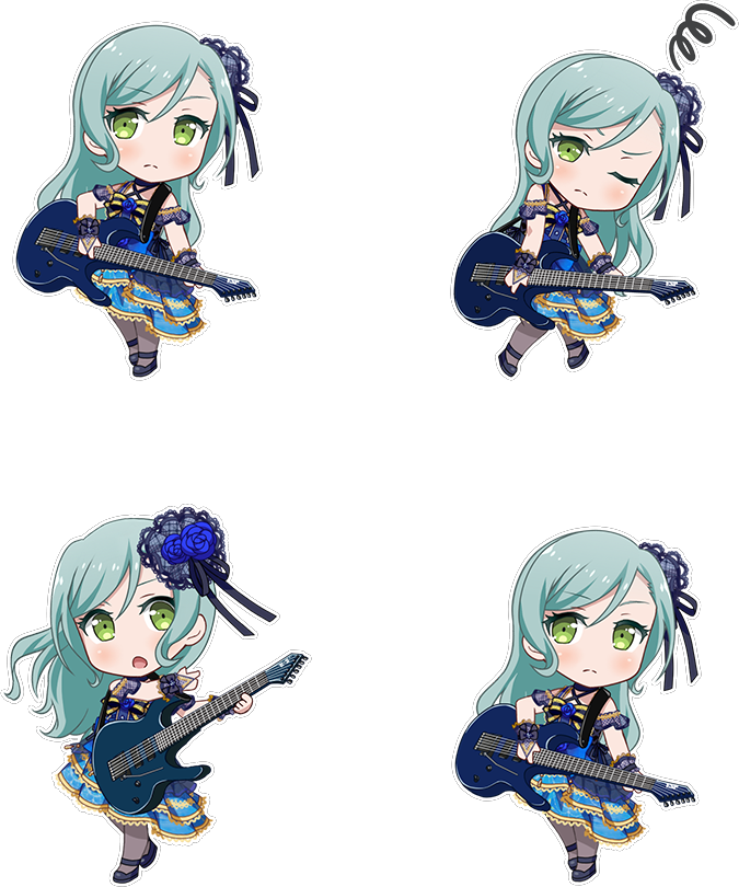 Teardrops And Rainfall Chibi - Bang Dream! (675x810), Png Download