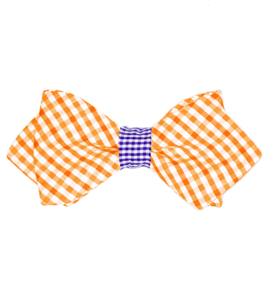 Boy's Orange & Purple Bow Tie - Green Bow Tie (1024x1014), Png Download