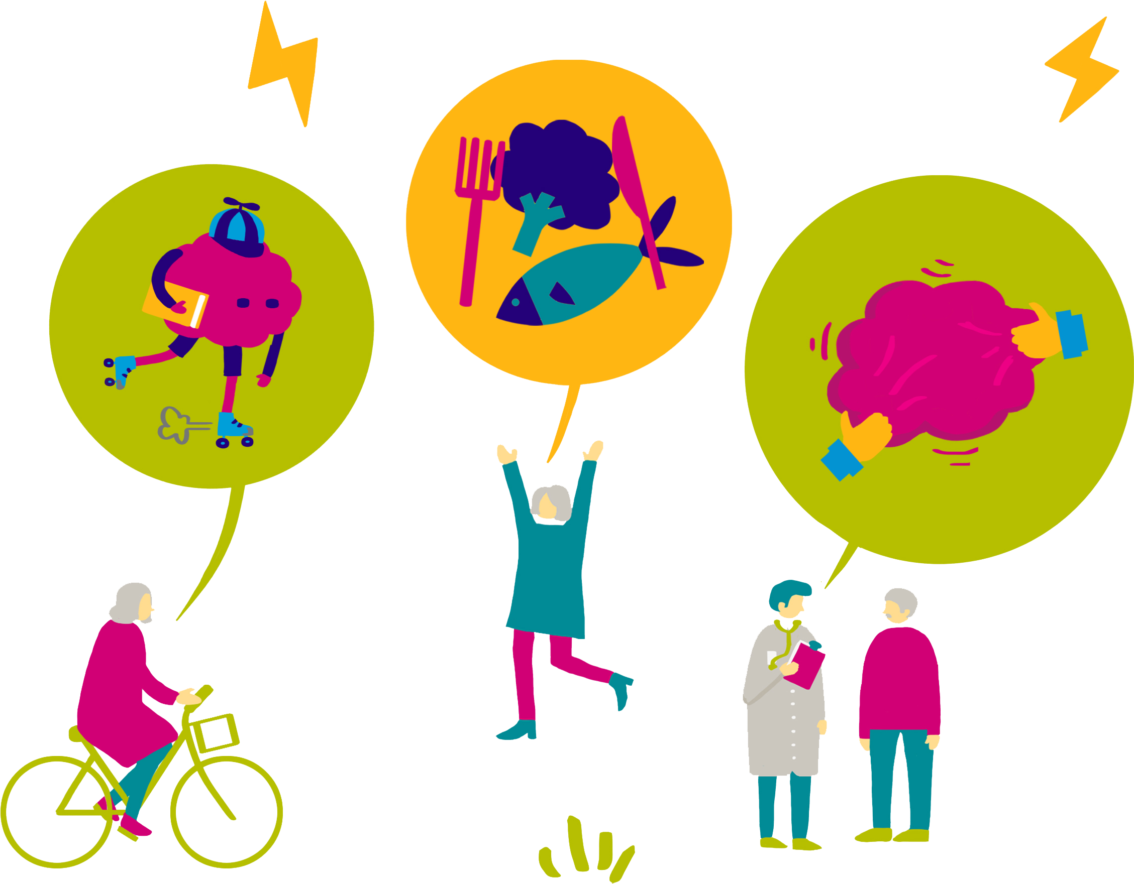 Cute Brain Clipart Png - Healthy City In Graphics (4724x2000), Png Download