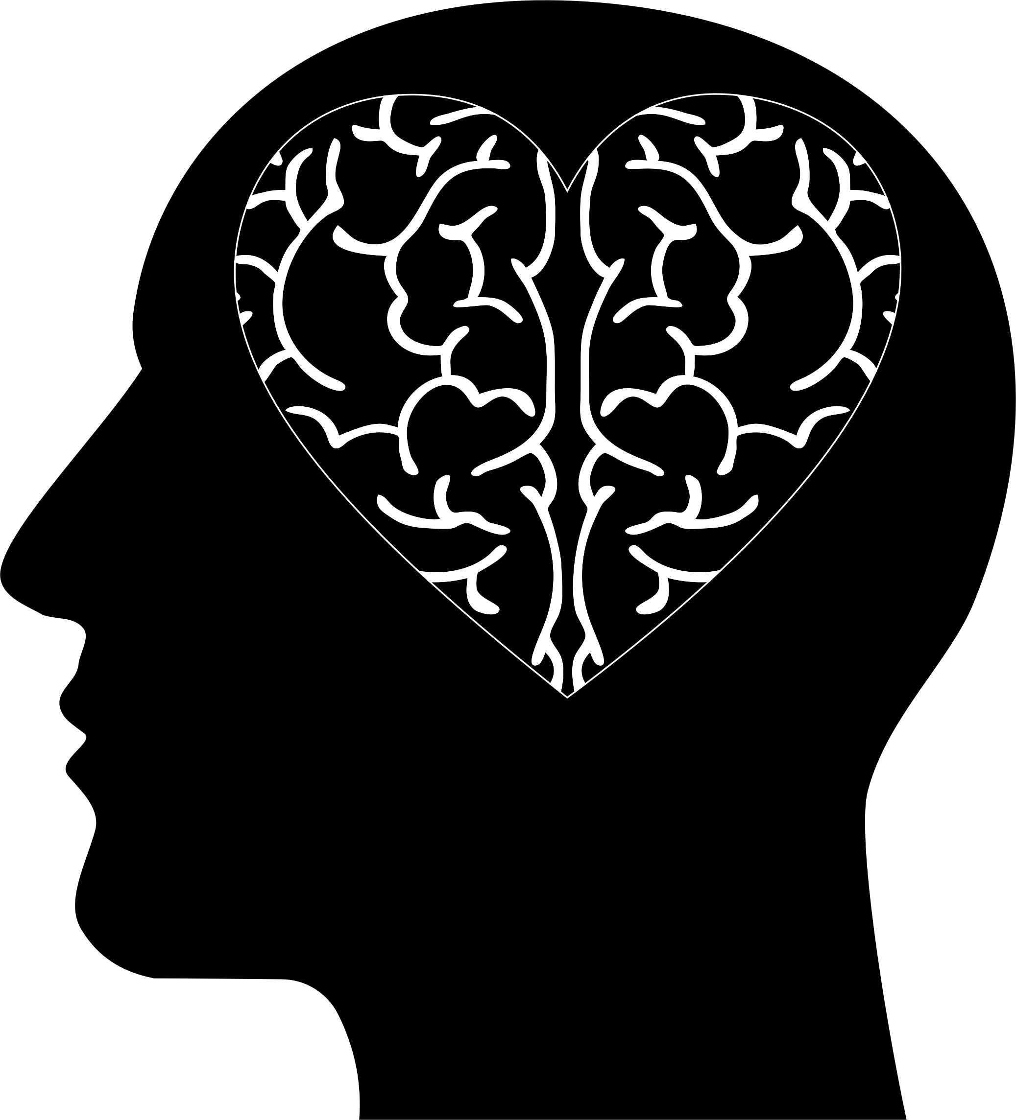 Clipart Free Stock Heart Big Image Png - Clip Art Of A Brain (2074x2288), Png Download