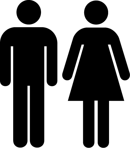 Gender Roles - Female Toilet Sign (434x494), Png Download