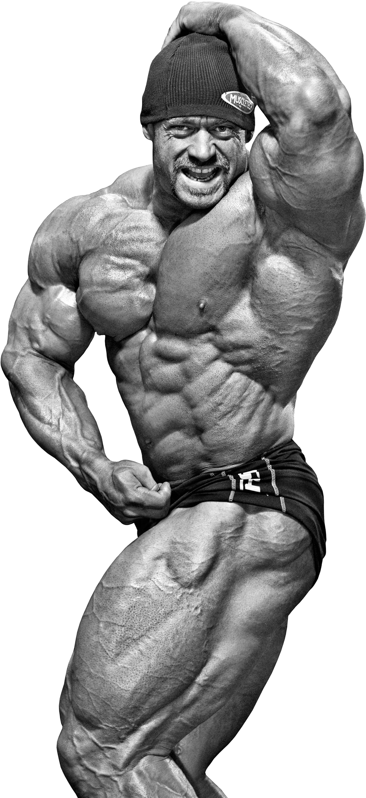 Muscle Pose Chest Png - Branch Warren Olympia 2017 (1518x3275), Png Download