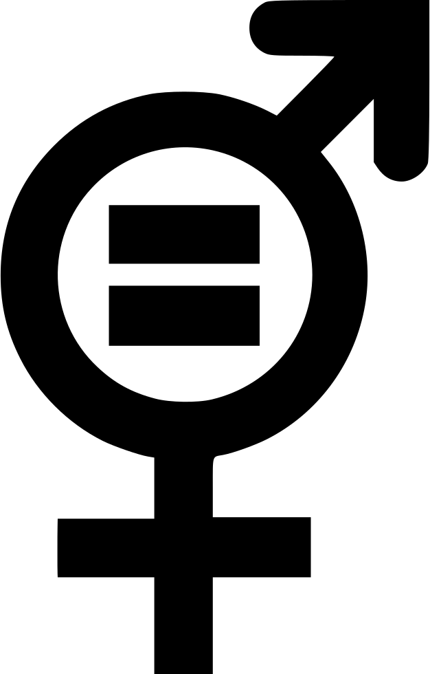 Gender Equality Comments - Gender Equality Symbol Trans (626x980), Png Download