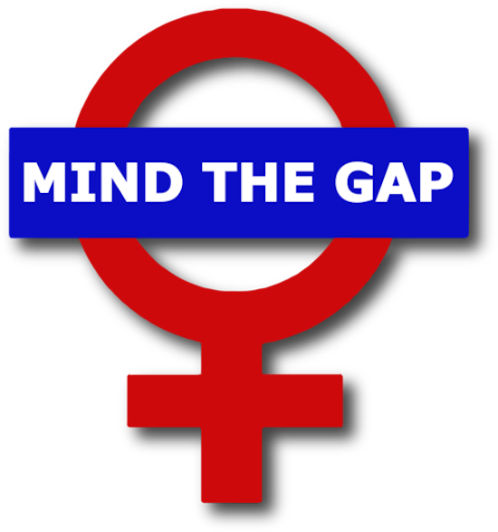 Ukpay - Mind The Gap Feminism (550x587), Png Download