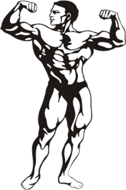 Did You Enjoy This Post Why Not Leave A Comment Below - Bodybuilder Png Image Black And White (489x577), Png Download